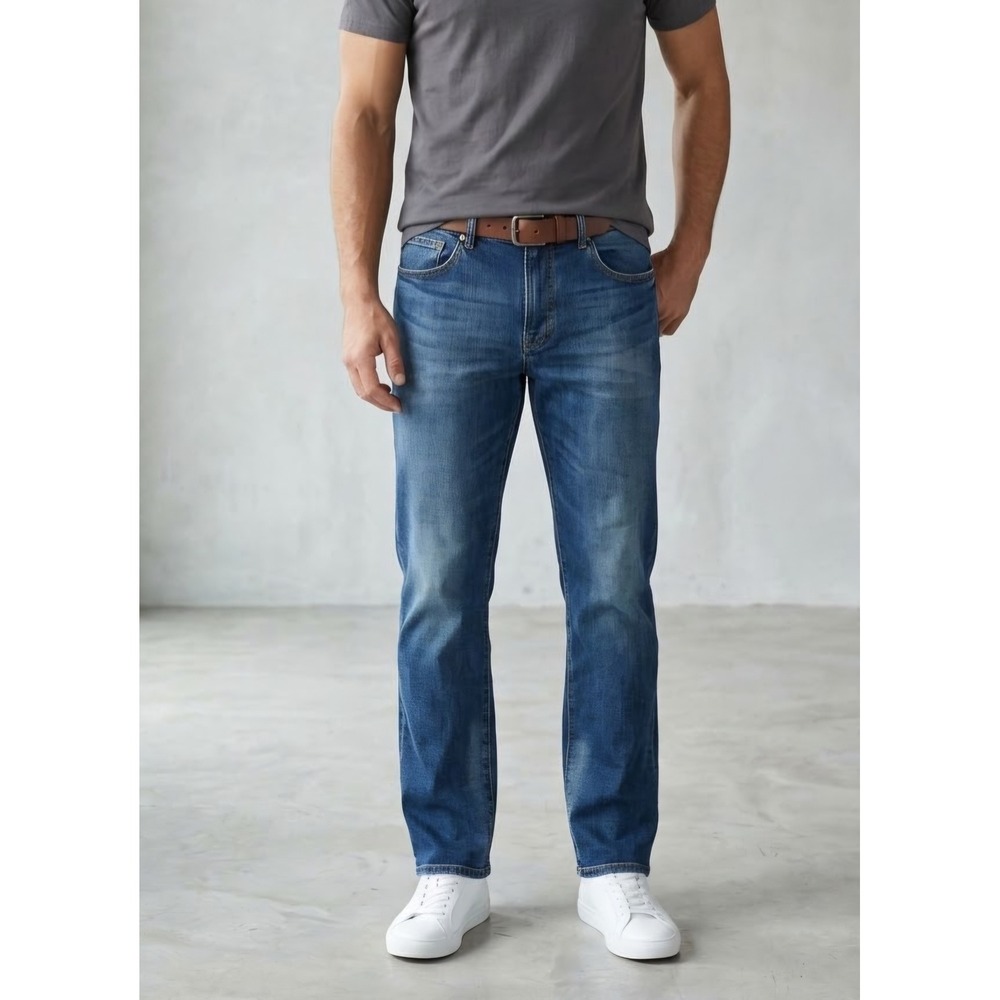 Joseph Abboud Athletic Fit Stretch Medium Wash Denim Blue Jeans 40x32